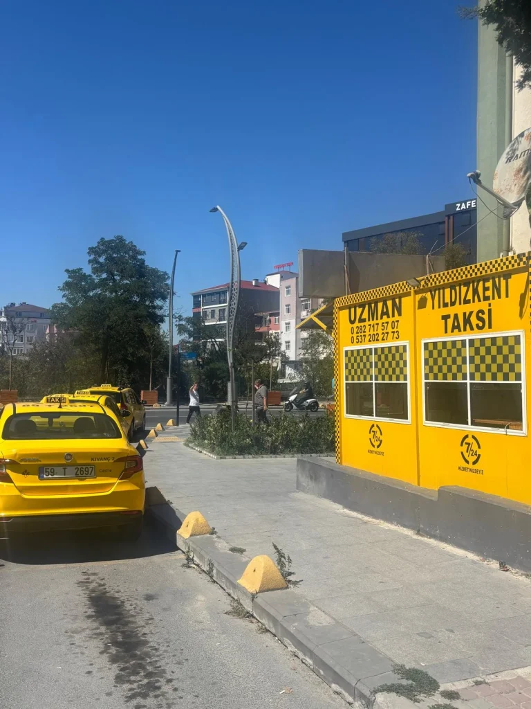 Yıldızkent taksi durağı araç filosu